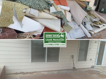 Junk Man Junk removal and Hauling doing carpet removal and demolition. The best junk removal services in the Metro Atlanta area